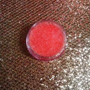 Lipgloss and lip scrub